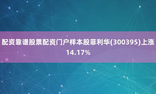 配资靠谱股票配资门户样本股菲利华(300395)上涨14.17%