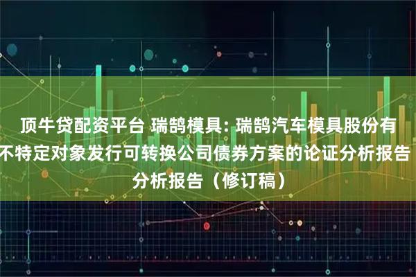 顶牛贷配资平台 瑞鹄模具: 瑞鹄汽车模具股份有限公司向不特定对象发行可转换公司债券方案的论证分析报告（修订稿）